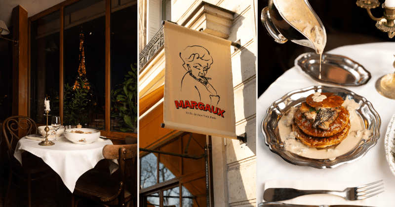 Gastronomie française et art de vivre, une table élégante avec des plats raffinés et des convives souriants